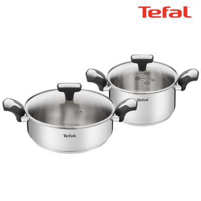 테팔 팬&냄비 IH 뉴이모션 2종세트 (양수냄비 20cm + 전골냄비 24cm)