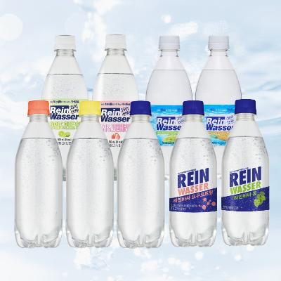 [동아오츠카] 라인바싸 탄산수 500mlx40입 9가지맛 (플레인  레몬  자몽  샤인머스  파인애플) 탄산음료