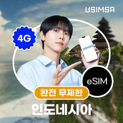 인도네시아 이심 eSIM 발리 자카르타 인도사트 완전 무제한 1일 유심사 알림톡