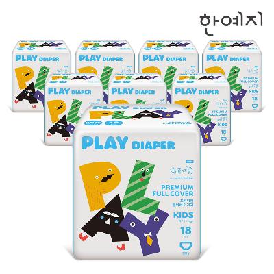 한예지 플레이 팬티 기저귀 키즈 18매 x 8팩 (144매)